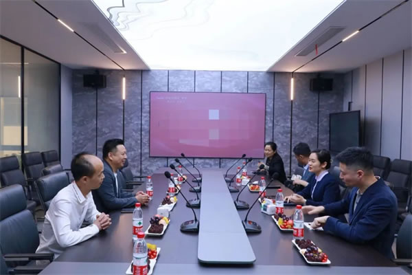 绍兴市经信局副局长调研指导红宝石墙布窗帘数字化智能制造升级